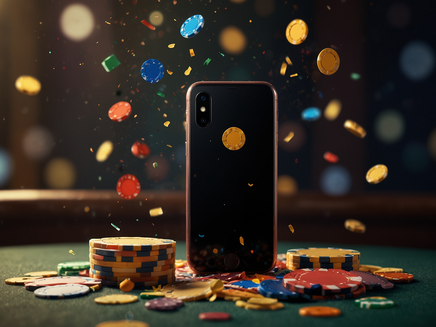 Празднование выигрыша при активации бонуса